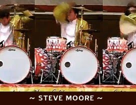 Steve Moore. O baterista louco