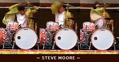 Steve Moore. O baterista louco
