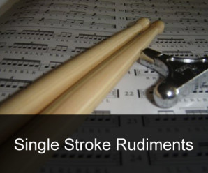 Rudimentos de bateria – Single stroke rudiments – exercícios e aplicações