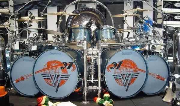 Ludwig Teal Sparkle Alex Van Halen Drum Kit