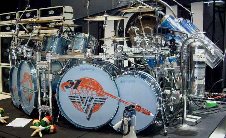 Ludwig Teal Sparkle Alex Van Halen Drum Kit