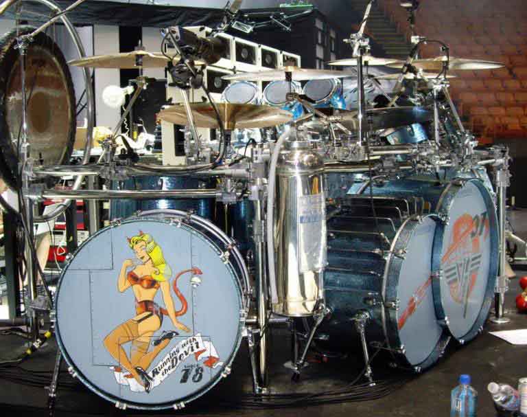 Ludwig Teal Sparkle Alex Van Halen Drum Kit