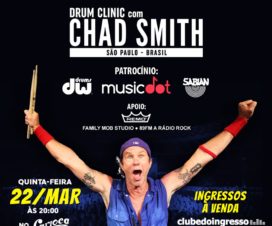Chad Smith realizará Workshop em SP em março